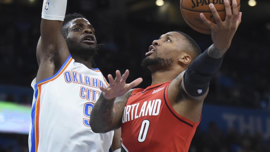 Lillard guía a Blazers a victoria sobre Thunder Lillard guía a Blazers a victoria sobre Thunder