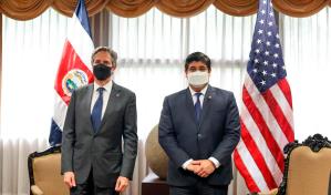 Blinken en Costa Rica: EEUU distribuirá vacunas con equidad