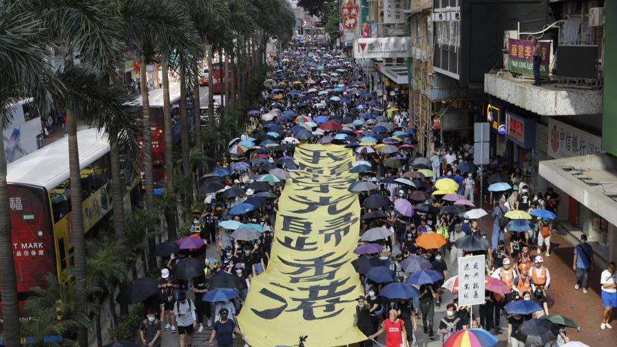 Demanda en Hong Kong contra prohibición de uso de máscaras