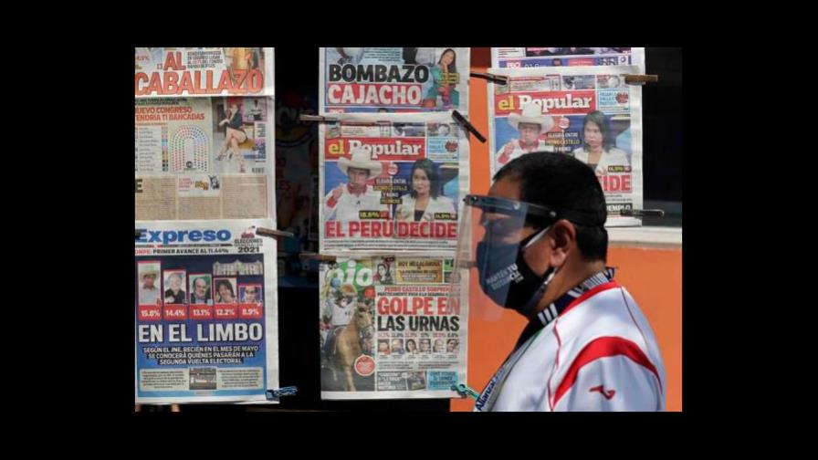 Recuento del 95 % confirma segunda vuelta entre Castillo y Fujimori en Perú