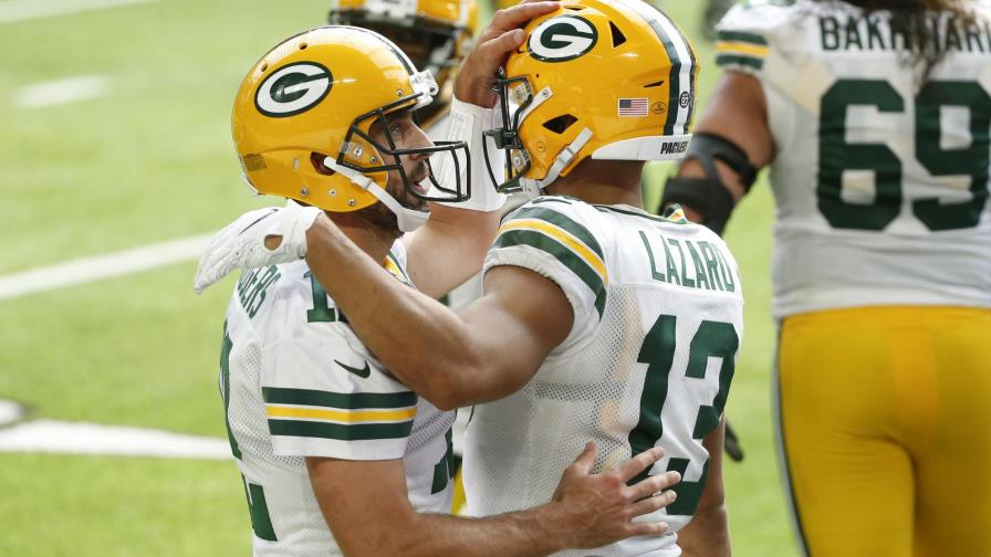 Rodgers se luce en paliza de Packers 43-34 sobre Vikings