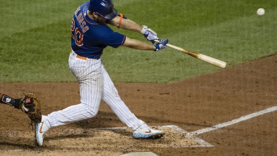 Con batazos de Alonso y Smith, Mets doblegan a Nacionales