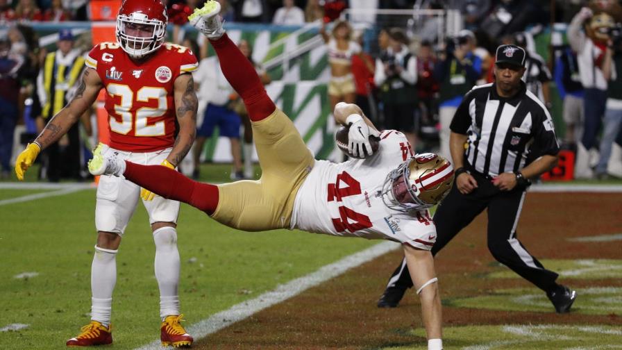 49ers y Chiefs empatan 10-10 al descanso del Super Bowl
