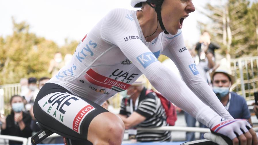 Pogacar sorprende, arrebata camiseta amarilla a Roglic Pogacar sorprende, arrebata camiseta amarilla a Roglic