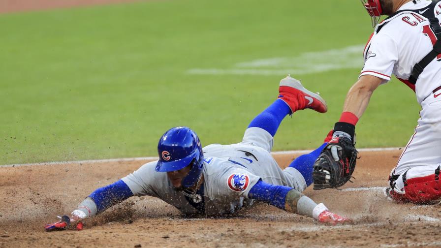 Con 2 jonrones de Báez, Cachorros vencen a Rojos