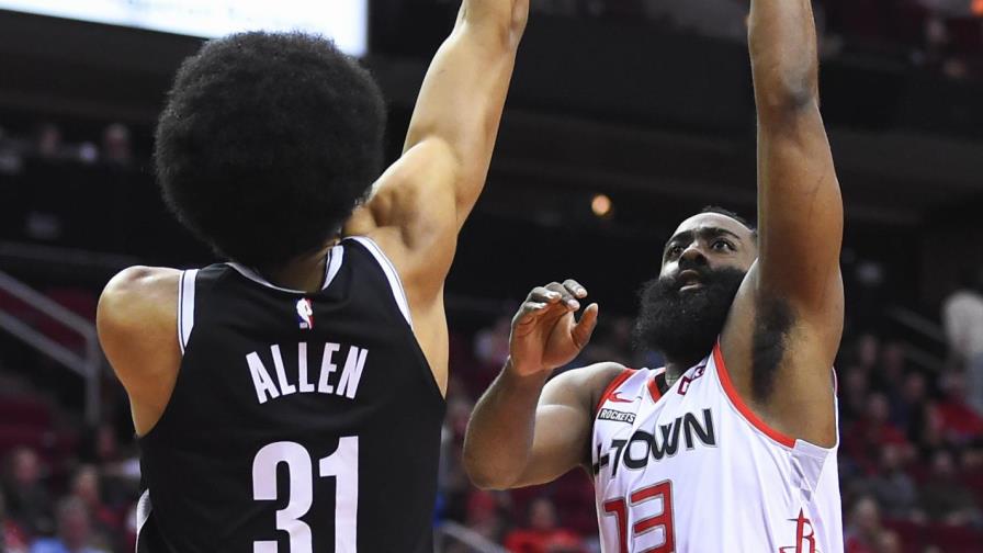 NBA: Ofensiva arrolladora de James Harden en triunfo de Rockets sobre los Nets NBA: Ofensiva arrolladora de James Harden en triunfo de Rockets sobre los Nets