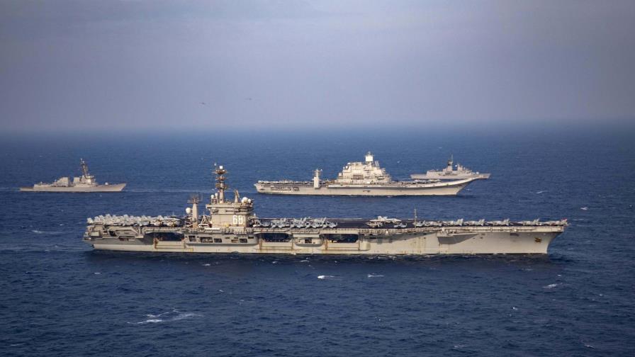 India, EEUU, Australia y Japón realizan ejercicios navales