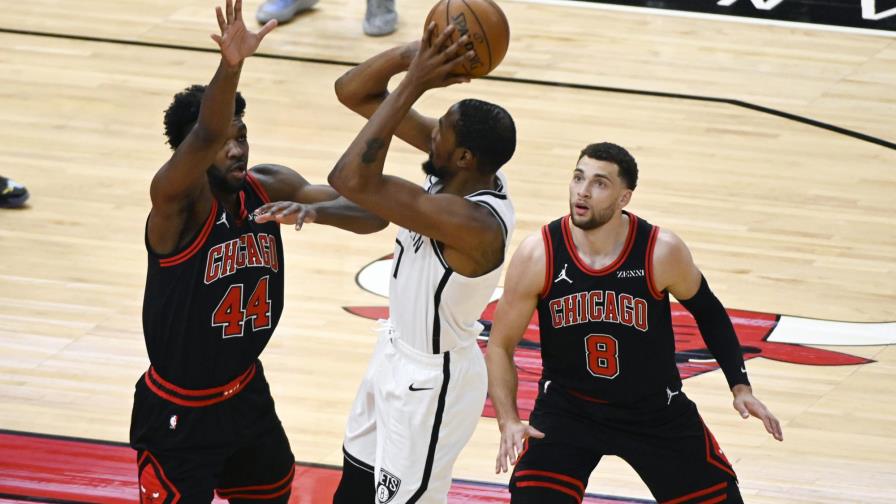 Con 21 puntos de Durant Nets superan a Bulls