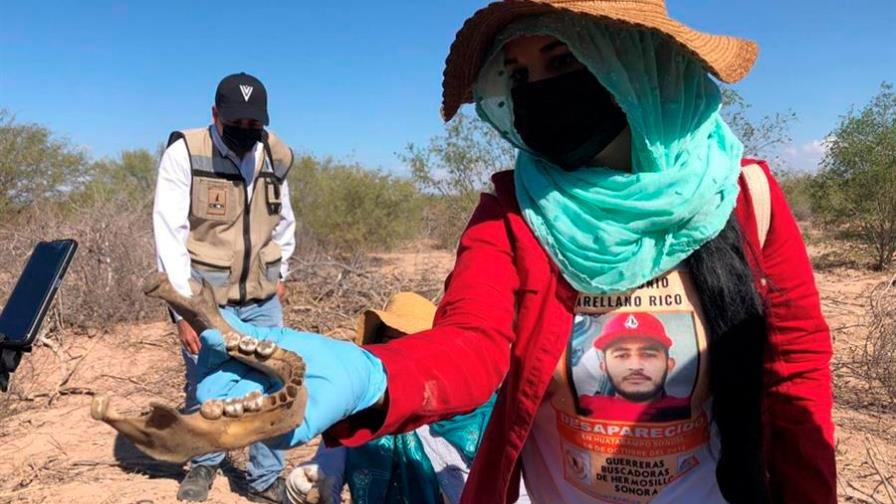 Localizan unos 18 cuerpos cubiertos con cal en fosas clandestinas en Sonora