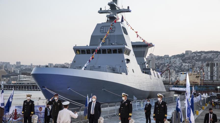 Armada israelí recibe buque alemán de última generación