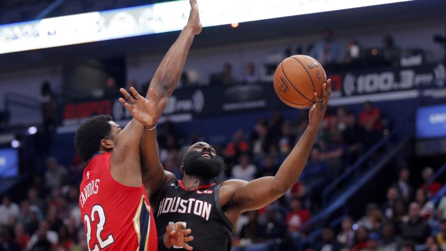 Harden logra 39 puntos; Rockets se imponen a Pelicans Harden logra 39 puntos; Rockets se imponen a Pelicans