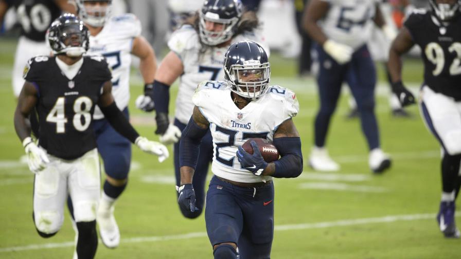 TD de Henry da triunfo a Titans sobre Ravens en tiempo extra