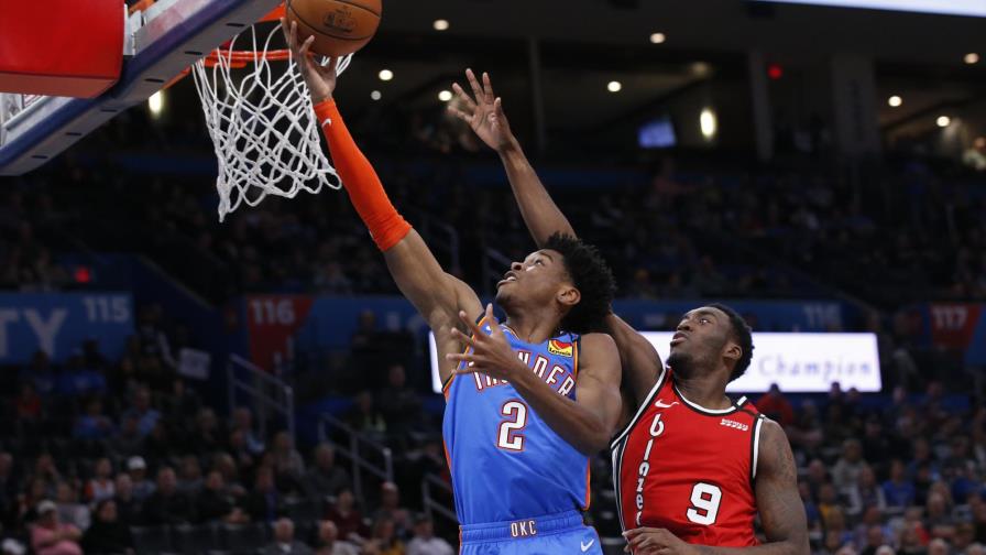 Paul logra 30 puntos y Thunder gana 119-106 a Trail Blazers