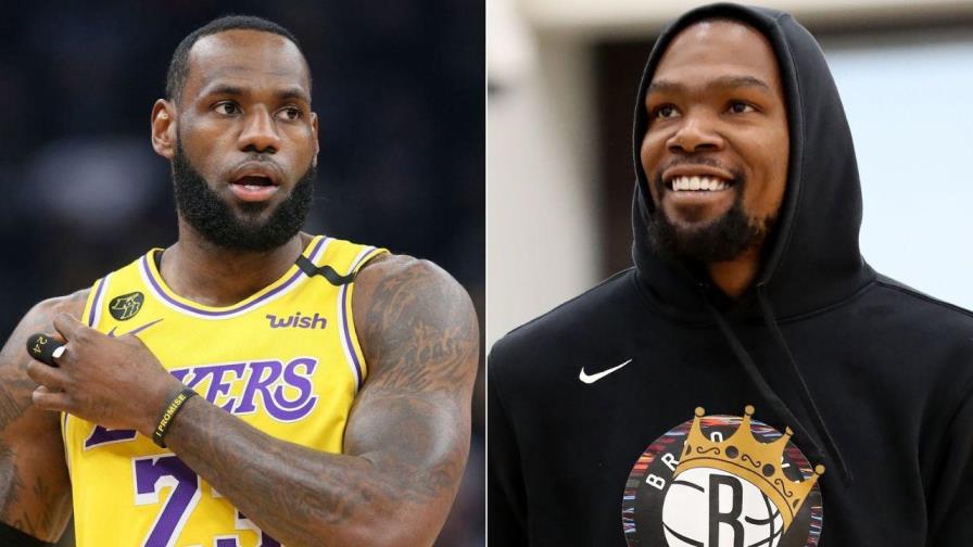 Kevin Durant y LeBron James lideran primera votación All-Star 2021