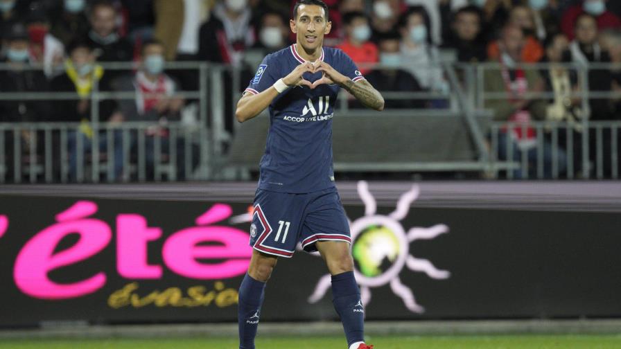A falta de Messi, Di María da triunfo al PSG