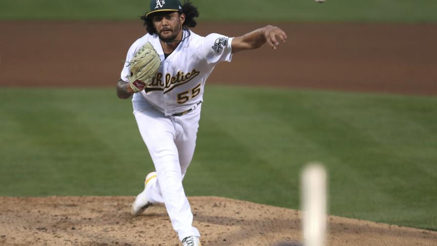 Manaea se queda cerca del sin hit; Atléticos triunfan