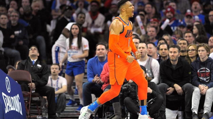 George impulsa al Thunder que se impone a los 76ers