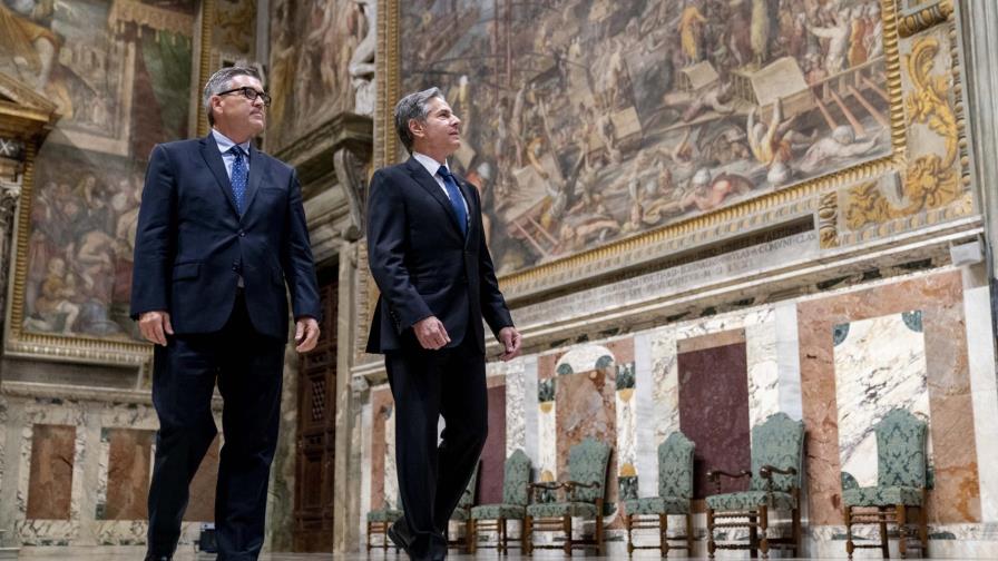 Papa expresa afecto a estadounidenses en reunión con Blinken Papa expresa afecto a estadounidenses en reunión con Blinken