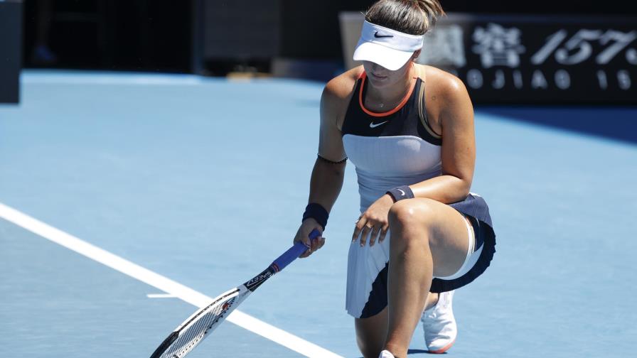 Andreescu cae en el Abierto de Australia