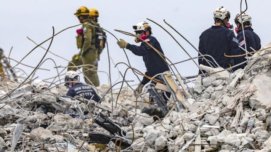 Ponen fin a misión de rescate en edificio colapsado en Miami