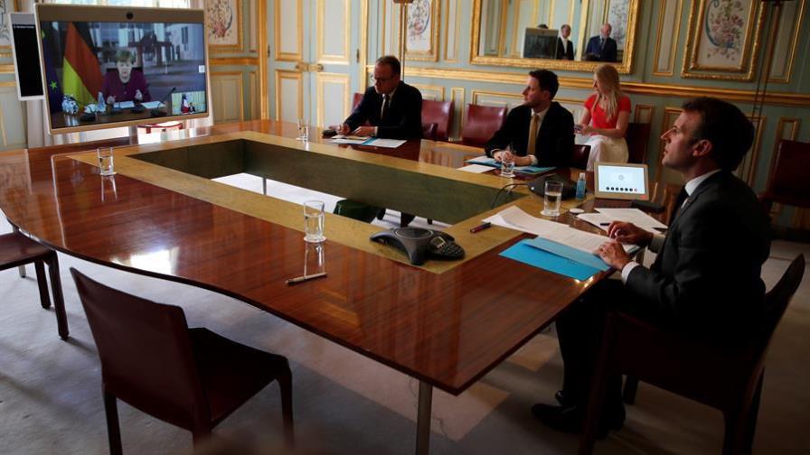 Merkel y Macron propondrán un fondo de 500,000 millones de euros para la reconstrucción