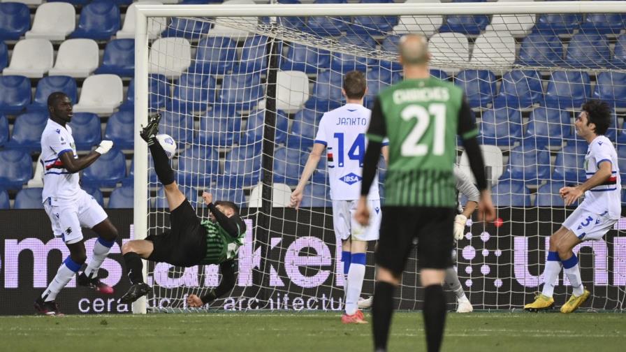 Sassuolo vence a Sampdoria con chilena de Berardi
