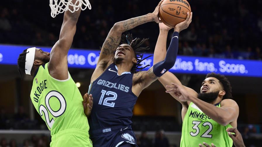 Memphis da la vuelta y supera a Timberwolves en tiempo extra