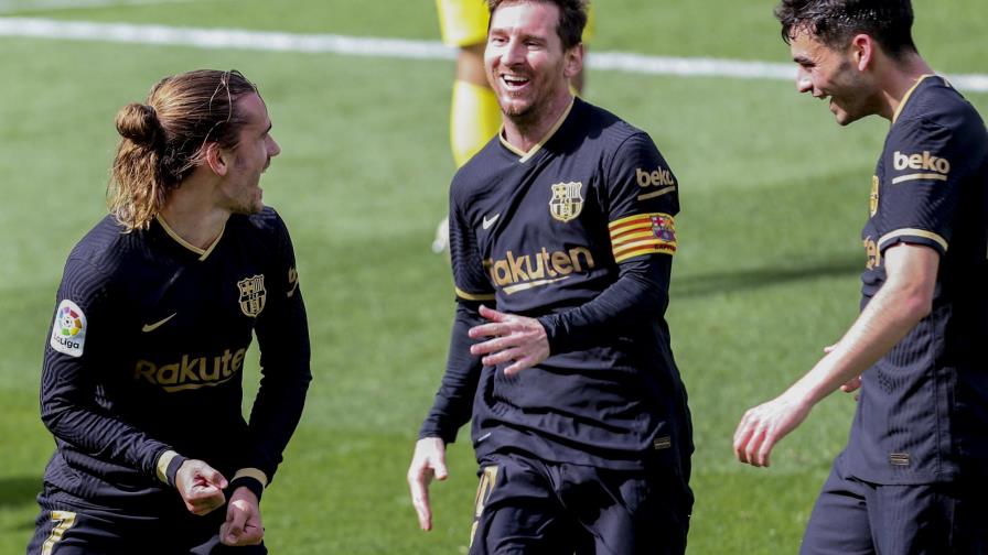 Doblete de Griezmann deja al Barça cerca de la cima