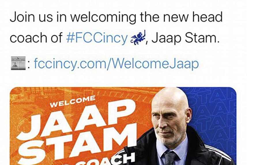 Cincinnati, de la MLS, tuitea foto equivocada de técnico