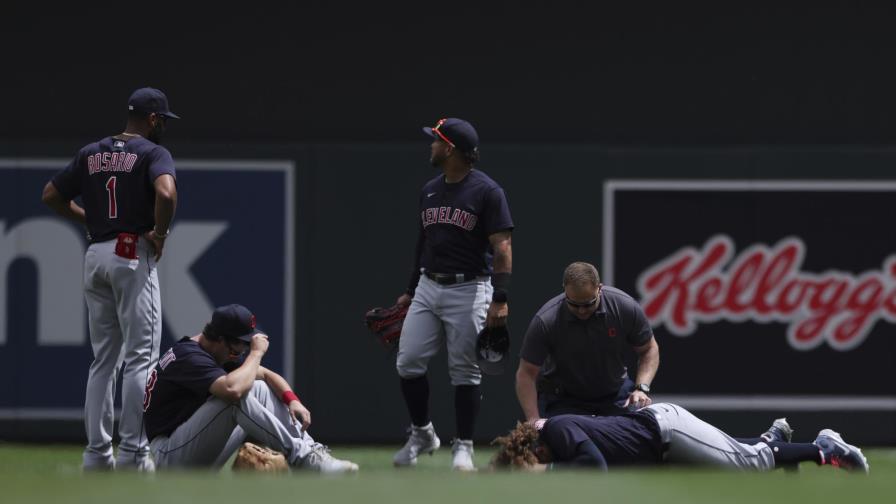 Indios se quedan sin Josh Naylor tras fractura de tobillo Indios se quedan sin Josh Naylor tras fractura de tobillo