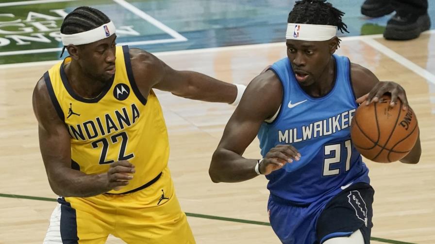 Bucks vencen a Pacers con Antetokounmpo fuera por lesión