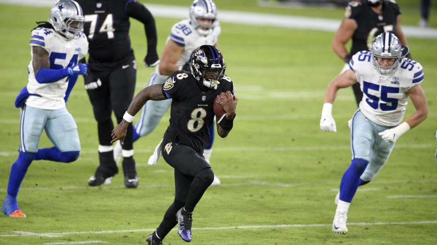 Jackson y Ravens cortan mala racha; doblegan a Cowboys