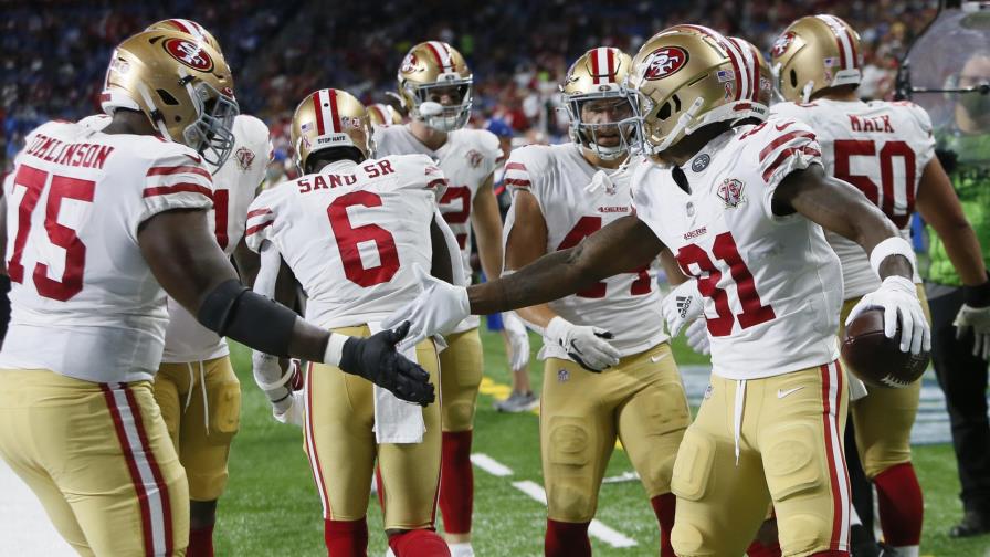 Los 49ers explotan todo su potencial ante los Lions