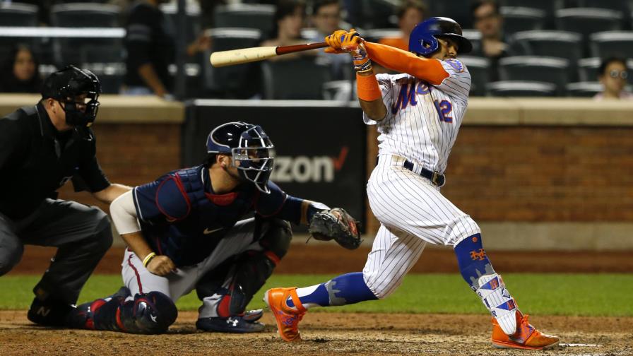 Lindor y Conforto lideran el triunfo de Mets ante Bravos 7-3