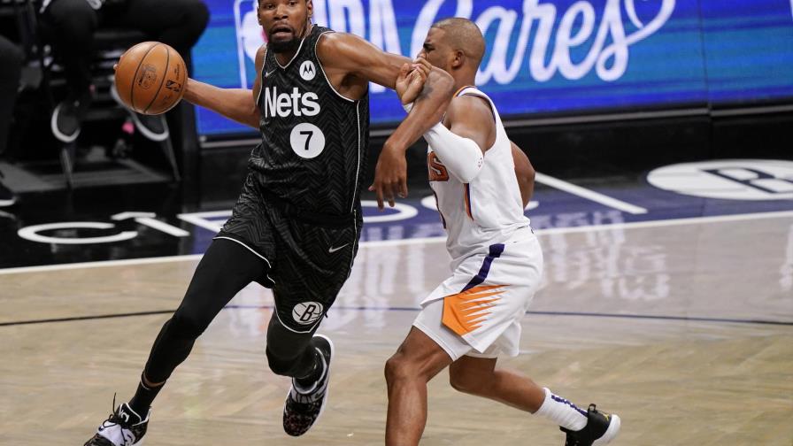 Durant regresa con 33 puntos y Nets vencen 128-119 a Suns