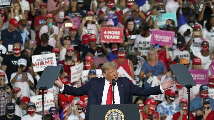 Trump realiza su primer mitin desde que enfermó de COVID-19