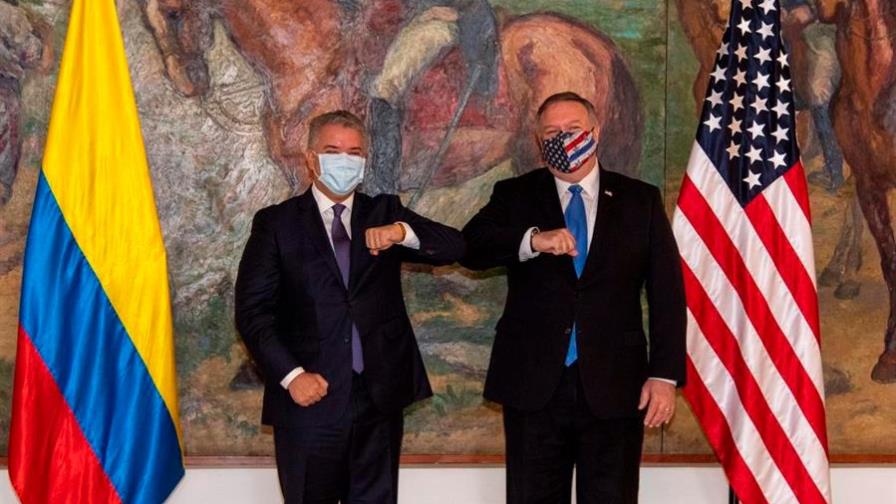 Pompeo agradece a Duque el apoyo para una Venezuela “sin influencia maligna”
