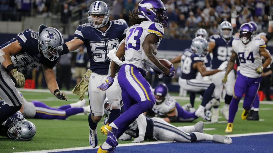 Cook guía a Vikings a triunfo de visita ante Cowboys Cook guía a Vikings a triunfo de visita ante Cowboys