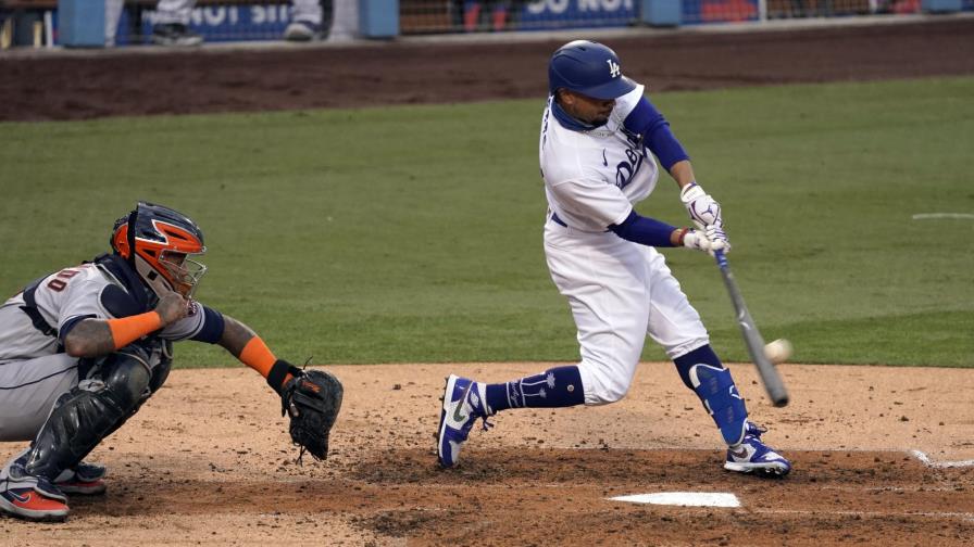 Betts pega jonrón y Dodgers supera 8-1 a los Astros