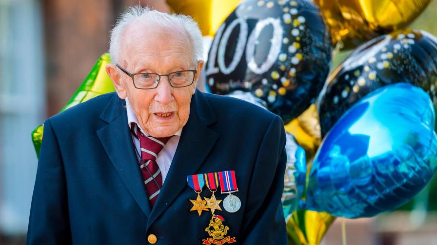 Muere con 100 años “Capitán Tom”, icono británico de la lucha contra el COVID-19 