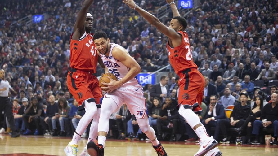 Horford encesta 11 en derrota de los 76ers ante los Raptors en un partido en que Embiid se va en blanco