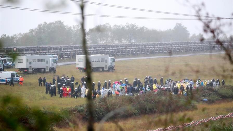 Ecologistas ocupan infraestructuras de carbón y de gas en Alemania