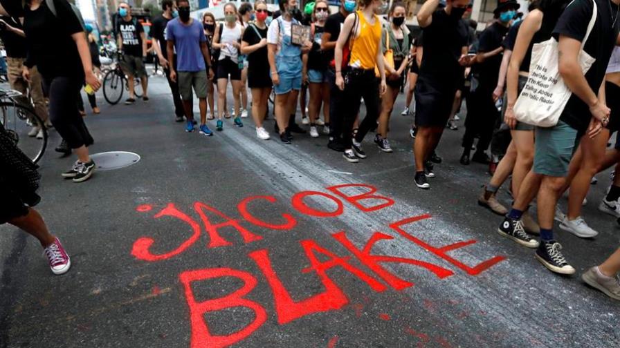 Protestas en Nueva York por nuevos disparos de policía contra afroamericano Protestas en Nueva York por nuevos disparos de policía contra afroamericano
