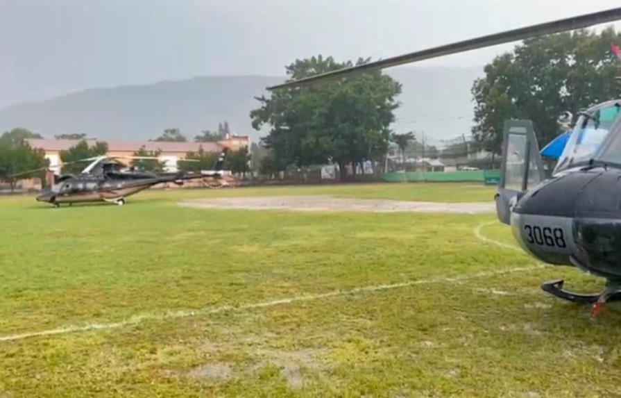 Helicóptero en que viajaban Abinader y Raquel Arbaje aterriza de emergencia por mal clima