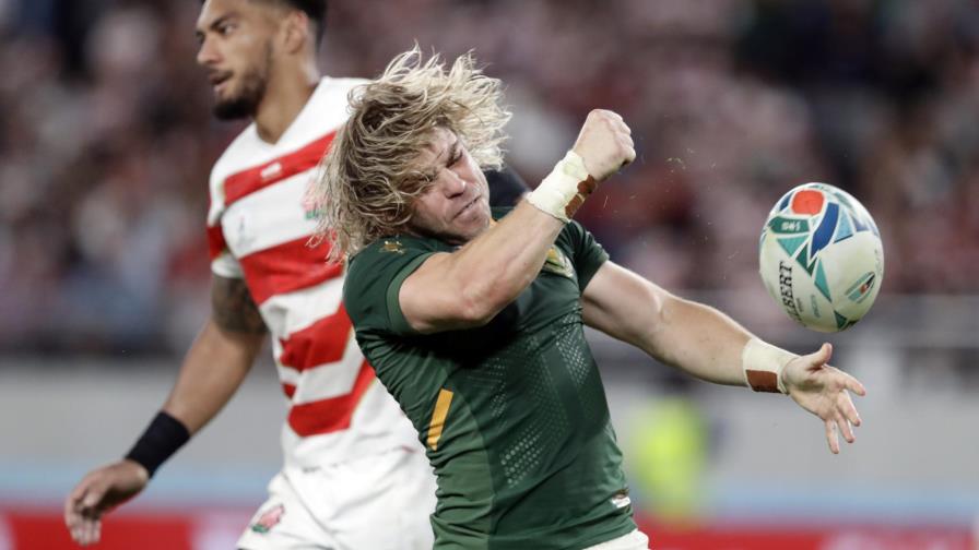 Sudáfrica vence a Japón en cuartos del mundial de rugby