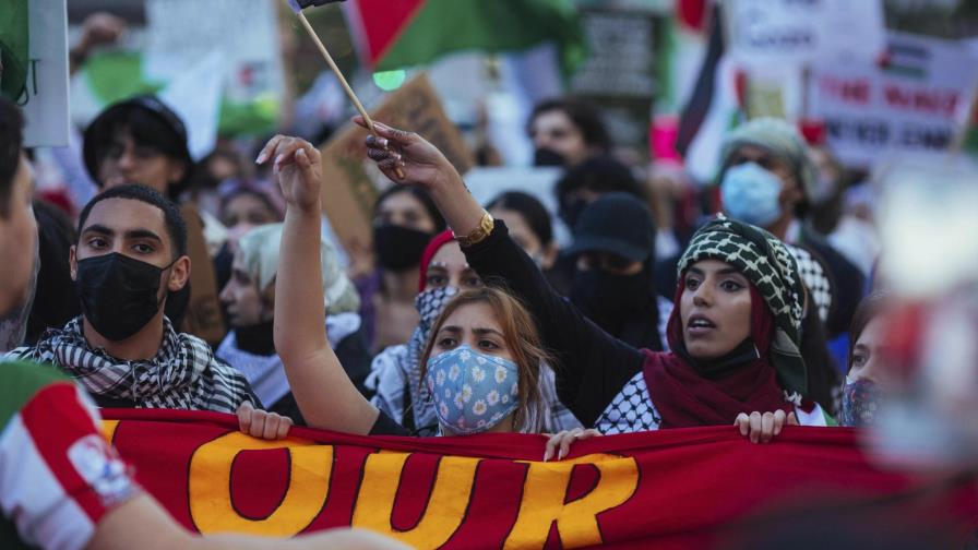 Protestan en EEUU por ataques de Israel a Franja de Gaza