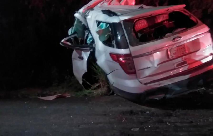 Mueren dos personas y cuatro resultan heridas en accidente en la carretera Higüey-Yuma