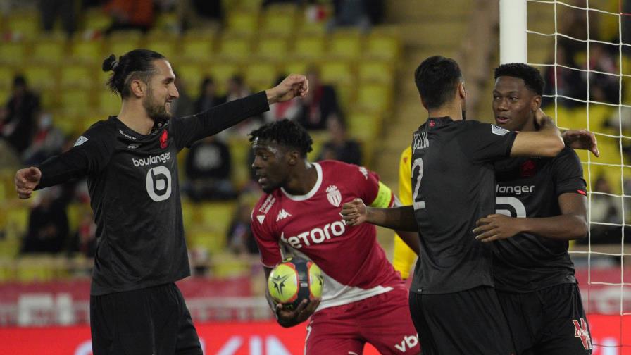 Mónaco rescata empate de 2-2 ante Lille en liga francesa