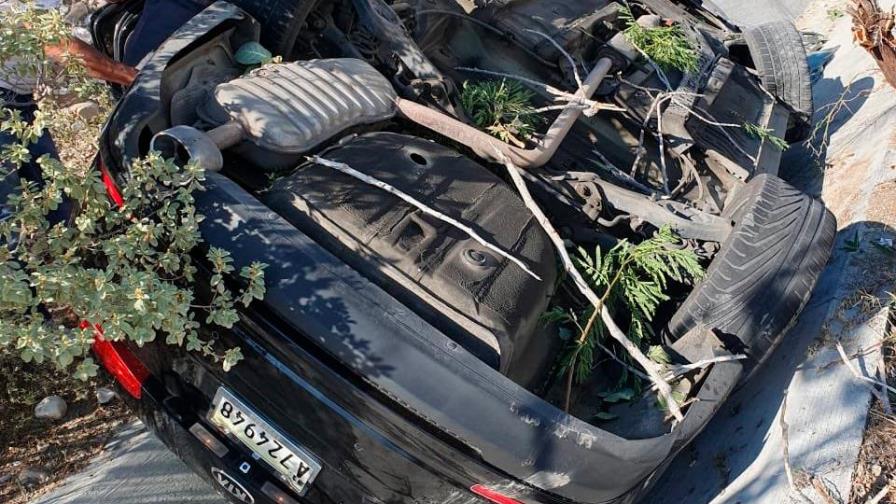 Profesor de la UASD sale ileso de accidente Profesor de la UASD sale ileso de accidente