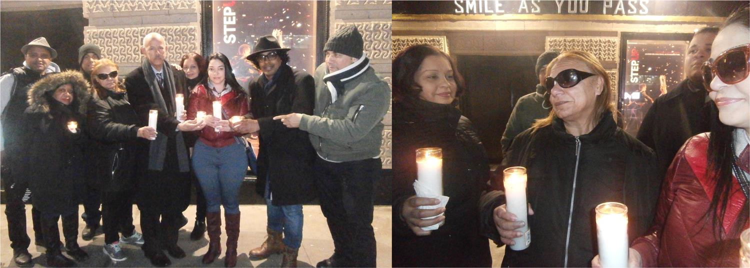 Realizan vigilia en Nueva York en memoria de Anthony Ríos